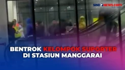 2 Kelompok Suporter yang Bentrok di Stasiun Manggarai Ternyata Berlanjut di Stasiun Cikarang