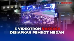 Warga Mulai Padati Halaman Kantor Wali Kota Medan untuk Nobar Timnas U-23 Indonesia vs Irak