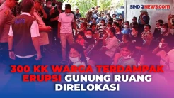 Terdampak Erupsi, 300 KK dari 2 Desa Terdekat dengan Gunung Ruang akan Direlokasi