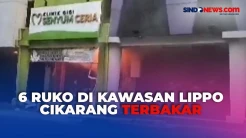 Diduga Akibat Arus Pendek Listrik, 6 Ruko di Kawasan Lippo Cikarang Terbakar