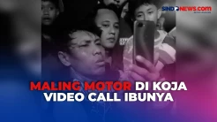 Maling Motor Video Call Ibunya Usai Babak Belur Dihajar Massa di Koja