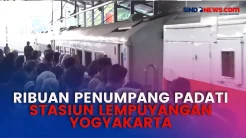 Libur Panjang Kenaikan Isa Almasih, Ribuan Penumpang Padati Stasiun Lempuyangan Yogyakarta