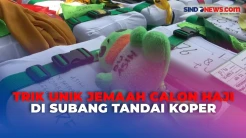 Agar Mudah Dikenali, Begini Trik Unik Jemaah Calon Haji di Subang Tandai Koper