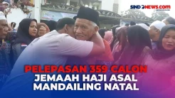 Isak Tangis Keluarga Iringi Pelepasan Keberangkatan 359 Jemaah Calon Haji Asal Mandailing Natal