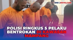 Lima Pelaku Bentrok Menggunakan Sajam di Kawasan Mampang Jakarta Selatan Diringkus Polisi