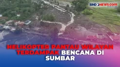 Pantau Wilayah Terdampak Bencana Banjir Bandang, Polda Sumbar Terjunkan Helikopter