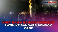 KNKT Bawa Bangkai Pesawat Latih yang Jatuh di BSD ke Bandara Pondok Cabe