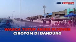 Belum Dibuka, Flyover Ciroyom Bandung Diblokade Warga