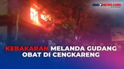 Diduga Akibat Korsleting Listrik, Gudang Obat di Kawasan Cengkareng Ludes Terbakar