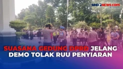Suasana Terkini Gedung DPRD Jawa Barat Jelang Demo Tolak RUU Penyiaran