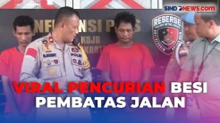 Polisi Ringkus Pencuri Besi Pembatas Jalan di Jakarta Utara yang Viral di Media Sosial