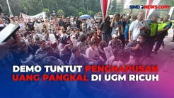 Petugas Robohkan Tenda Massa Aksi, Demo Tuntut Penghapusan Uang Pangkal di UGM Ricuh