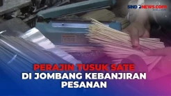 Berkah Hari Raya Kurban, Perajin Tusuk Sate di Jombang Kebanjiran Pesanan