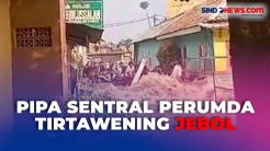 Pipa Sentral Perumda Tirtawening di Cibangkong Jebol, Akibatkan Puluhan Rumah Terendam Banjir