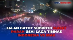 Jalan Gatot Subroto Macet Parah Seusai Laga Timnas Indonesia vs Irak  di SUGBK