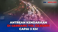 Libur Iduladha, Antrean Kendaraan di Gerbang Tol Cileunyi Capai 3 Kilometer