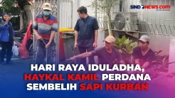 Haykal Kamil Pertama Kalinya Sembelih Sapi Kurban Sendiri
