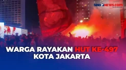 Suasana Perayaan HUT ke-497 Kota Jakarta di Bundaran HI