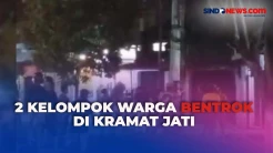 Detik-Detik 2 Kelompok Warga Bentrok di Kramat Jati, Saling Serang Gunakan Kayu dan Batu