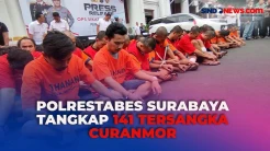 Polrestabes Surabaya Tangkap 141 Tersangka Curanmor Hasil Operasi Sikat Semeru 2024