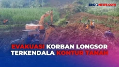 Evakuasi Korban Longsor di Blitar Terkendala Kontur Tanah