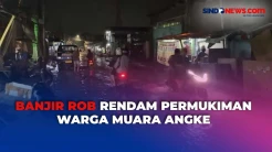 Banjir Rob Terjang Kawasan Muara Angke Jakarta Utara, Aktivitas Warga Terganggu