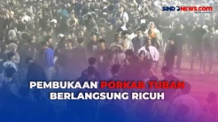 Pembukaan Porkab Tuban Ricuh, Sesama Penonton Saling Pukul dan Adu Jotos