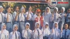 Jalani Upacara Tantingan, 76 Calon Paskibraka Lakukan Diklat di Taman Wiladatika