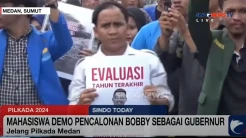 Jelang Pilkada Sumut, Mahasiswa Demo Pencalonan Bobby Nasution sebagai Gubernur