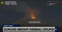 Gunung Merapi Kembali Erupsi, Luncurkan Lava Pijar ke Barat