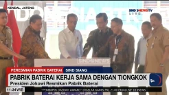 Jokowi Resmikan Pabrik Baterai yang Kerja Sama dengan Tiongkok