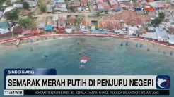 Peringati HUT RI, Bendera 200 Meter Terbentang di Pantai Gorontalo