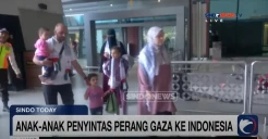 Terharu! Anak-Anak Penyintas Perang Gaza Tiba di Indonesia