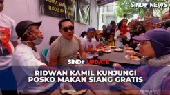 Ridwan Kamil Kunjungi Posko Makan Siang Gratis di Warakas Jakarta Utara