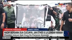 Presiden Jokowi Bawa Jan Ethes Hadiri Pesta Rakyat HUT ke-79 TNI di Monas