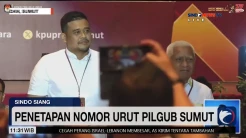 Bobby Nasution Sindir Pembangunan Infrastruktur Sumut saat Penetapan Nomor Urut Pilgub