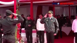 Presiden Jokowi Terima Brevet Kehormatan Hiu Kencana di Atas KRI RJW-992