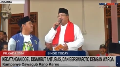 Cawagub Rano Karno Sapa Warga Kamal Jakarta Barat