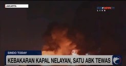 Kebakaran Kapal di Pelabuhan Muara Baru, 1 ABK Ditemukan Tewas