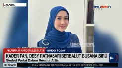 Busana Para Artis Menyimbolkan Warna Partai di Pelantikan Anggota Legislatif