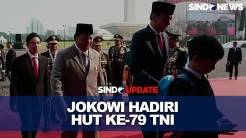 Disambut Prabowo, Jokowi Ditemani Jan Ethes Tiba di Monas Hadiri HUT ke-79 TNI