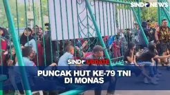 Puncak HUT Ke-79 TNI, Masyarakat Mulai Padati Kawasan Monas