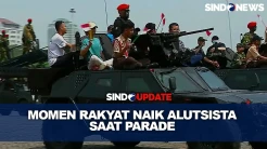 Momen Arak-arakan Pasukan dan Alutsista bersama Rakyat di HUT ke-79 TNI