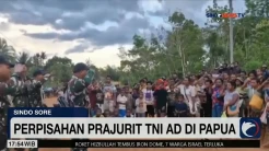 Suasana Haru Prajurit TNI saat Berpisah dengan Warga Papua