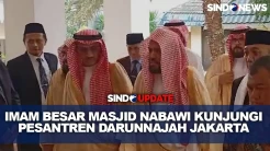 Ribuan Santri Sambut Imam Besar Masjid Nabawi Syekh Ahmad di Pesantren Darunnajah Jakarta