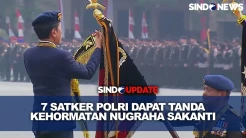 Jokowi Resmi Beri Tanda Kehormatan Nugraha Sakanti ke 7 Satker Polri