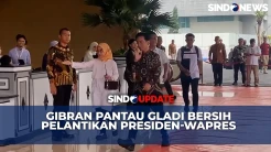 Gibran Rakabuming Pantau Langsung Gladi Bersih Pelantikannya Besok di Kompleks Parlemen