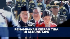 Detik-Detik Gibran Tiba di Gedung MPR Didampingi Istri Selvi Ananda