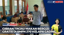 Wapres Gibran Tinjau Makan Bergizi Gratis di SMP 270 Kelapa Gading