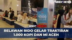 Bentuk Kepedulian terhadap UMKM, Relawan RIDO Gelar Traktiran 1.000 Kopi dan Mi Aceh